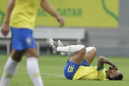 El dolor de Neymar luego de la torcedura que le rompió los ligamentos del tobillo derecho en el amistoso con Qatar, preparatorio para disputar la Copa América Brasil 2019.