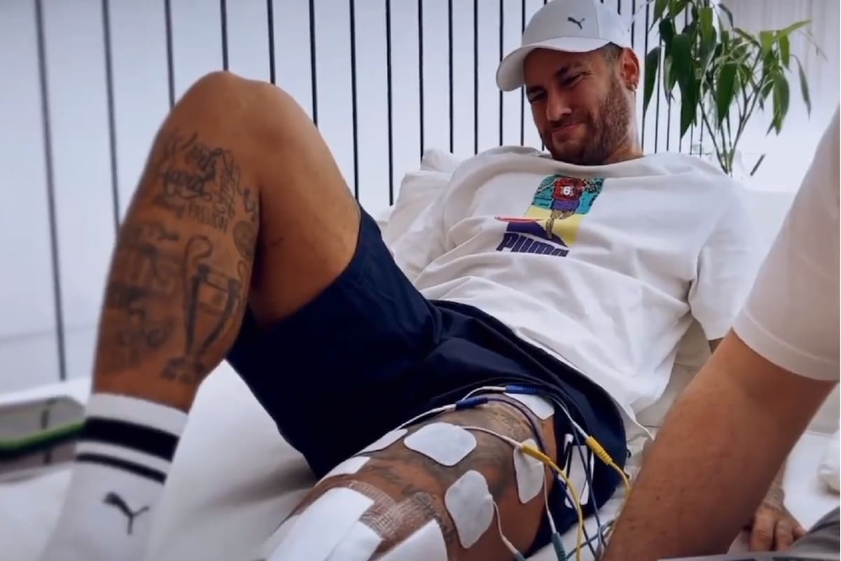 El dolor de Neymar mientras realiza la rehabilitación de su lesión de ligamentos cruzados