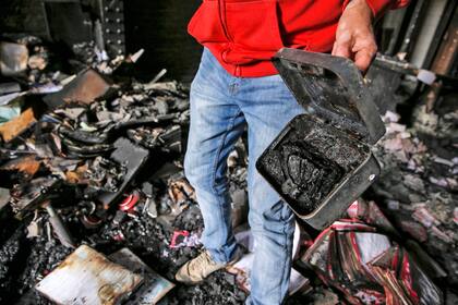 El diario El Mercurio fue incendiado durante las manifestaciones