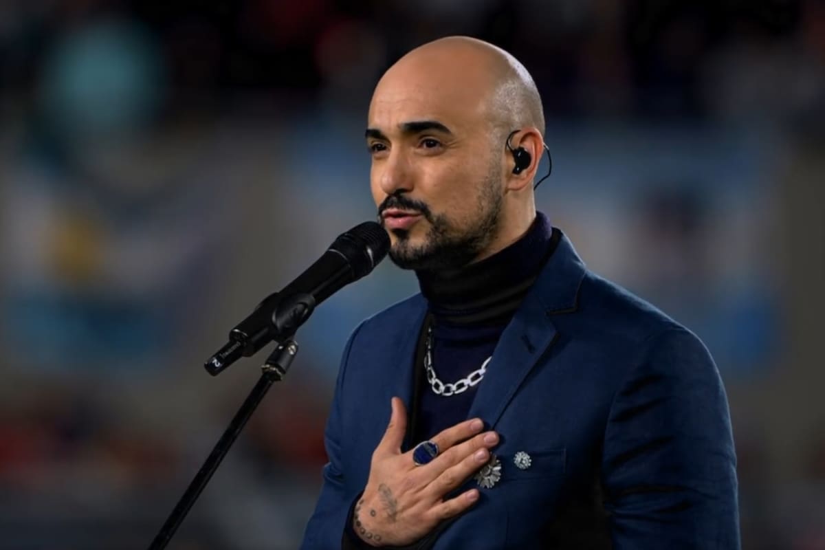 El domingo, Abel Pintos interpretará el Himno Nacional Argentino en la final de la Copa América (Captura video TV Pública)