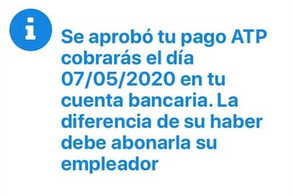 El domingo la AFIP comenzó a notificar a las empresas que habían sido aceptadas por el beneficio del ATP