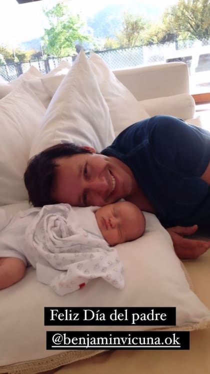 El domingo, Pampita saludó a Benjamín Vicuña por el Día del padre y compartió postales en sus redes sociales (Foto: Instagram @pampitaoficial)