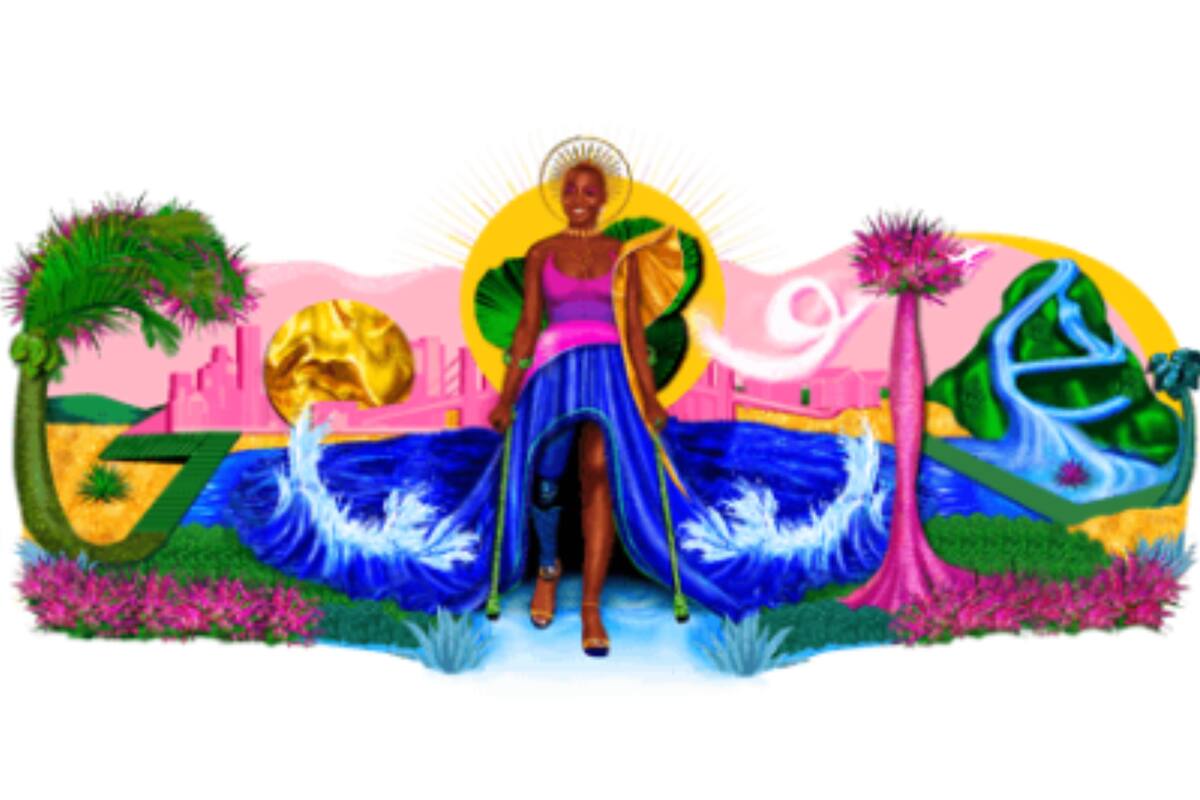 El doodle de este 8 de febrero tiene como protagonista a la modelo Mama Cax (Foto: captura)