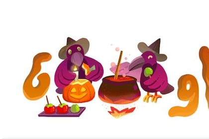 El doodle de Google para Halloween.