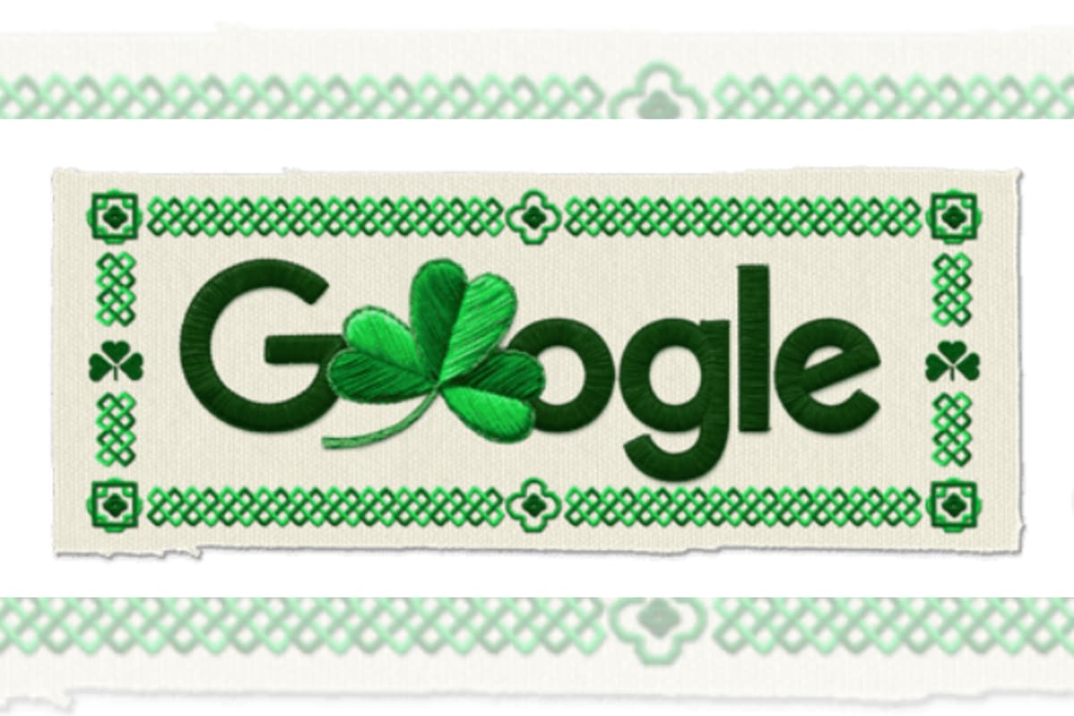 El doodle de Google por el Día de San Patricio