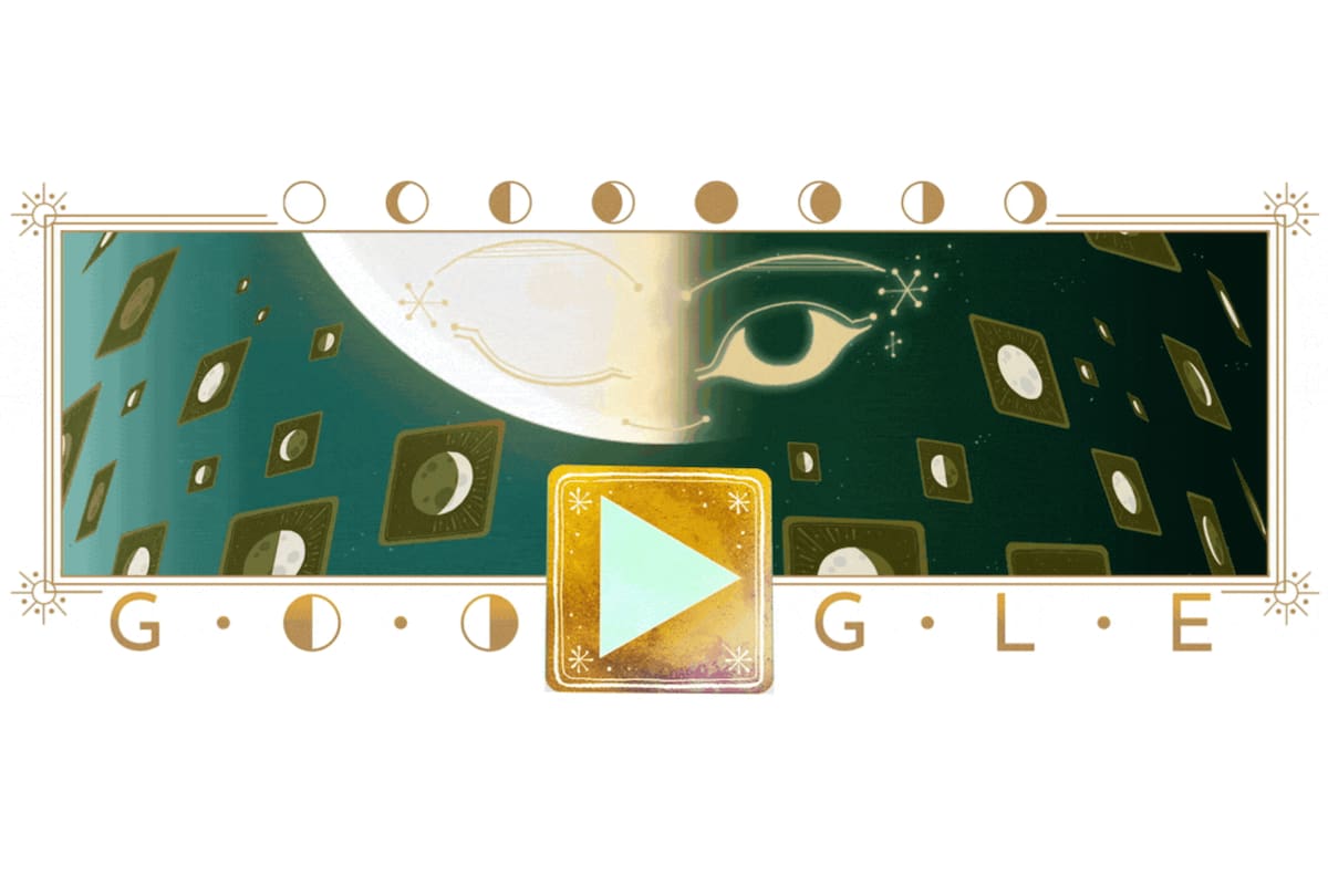 El doodle de Google por la salida de la media Luna de marzo