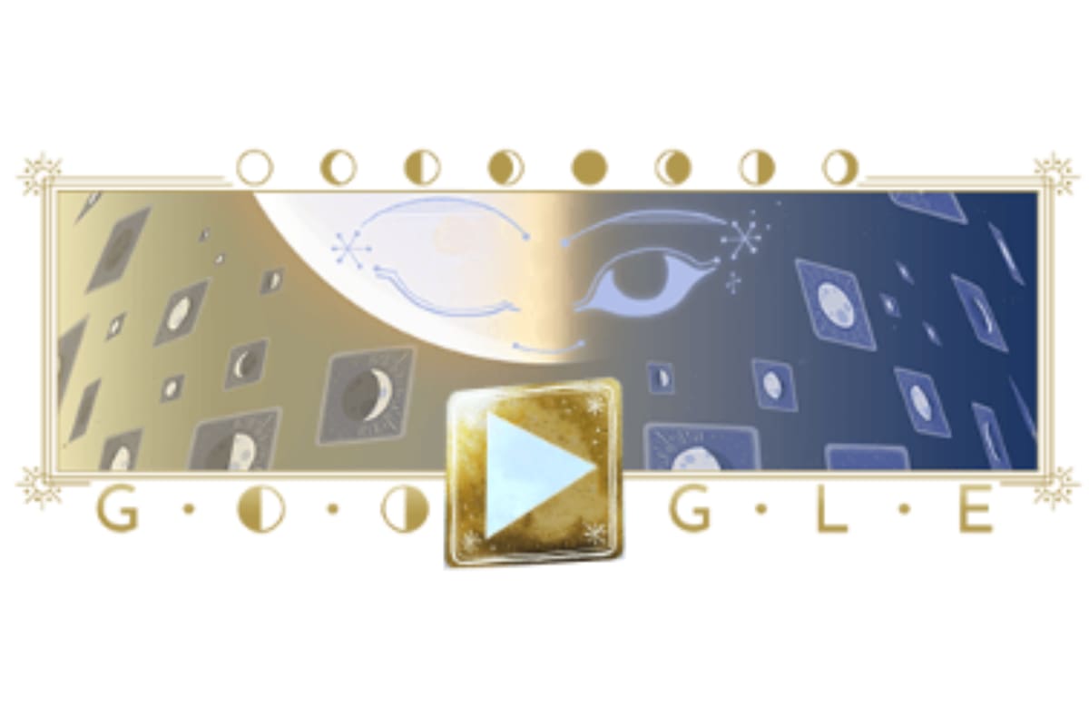 El doodle de Google por la salida de la Media Luna de febrero