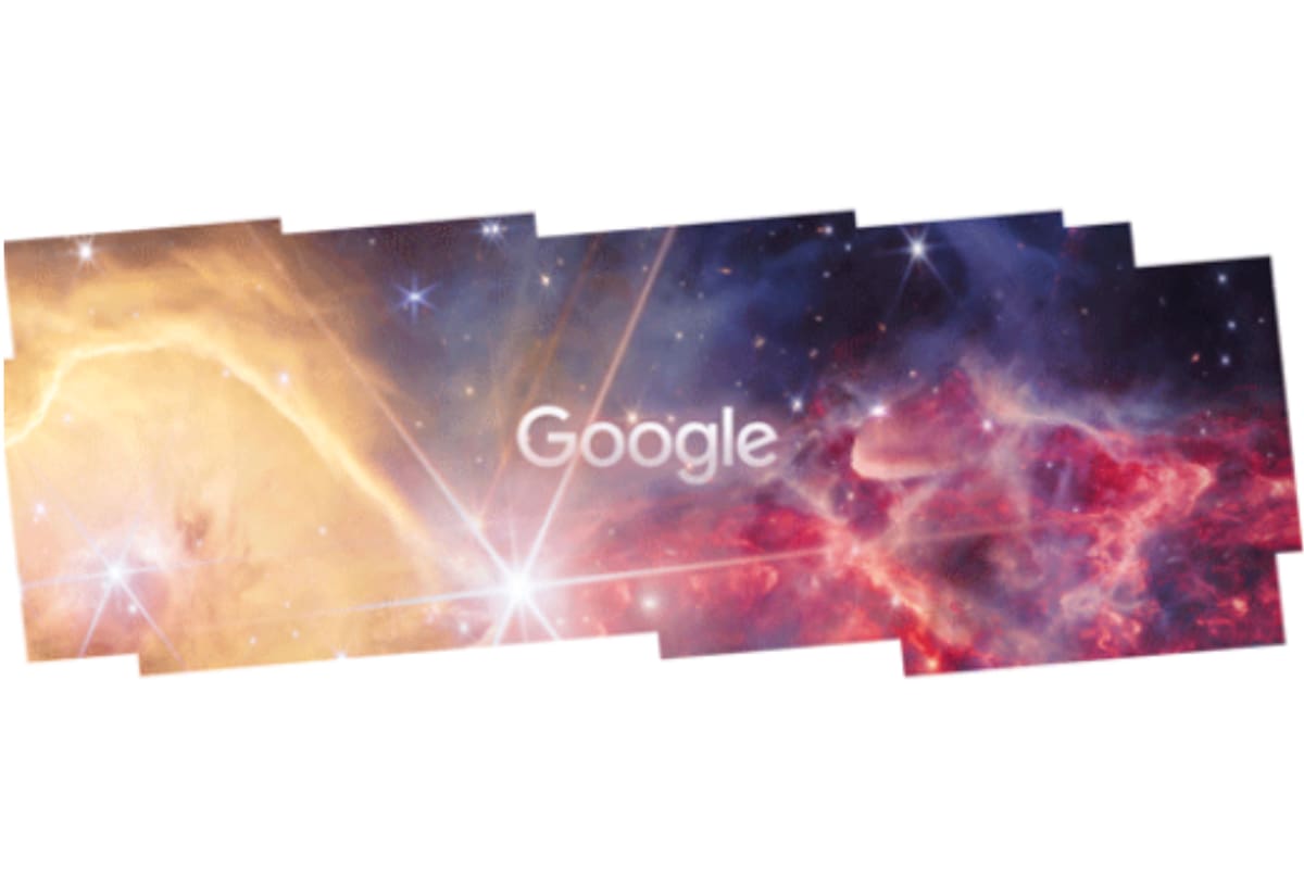 El doodle de hoy celebra la Nebulosa Rosebud