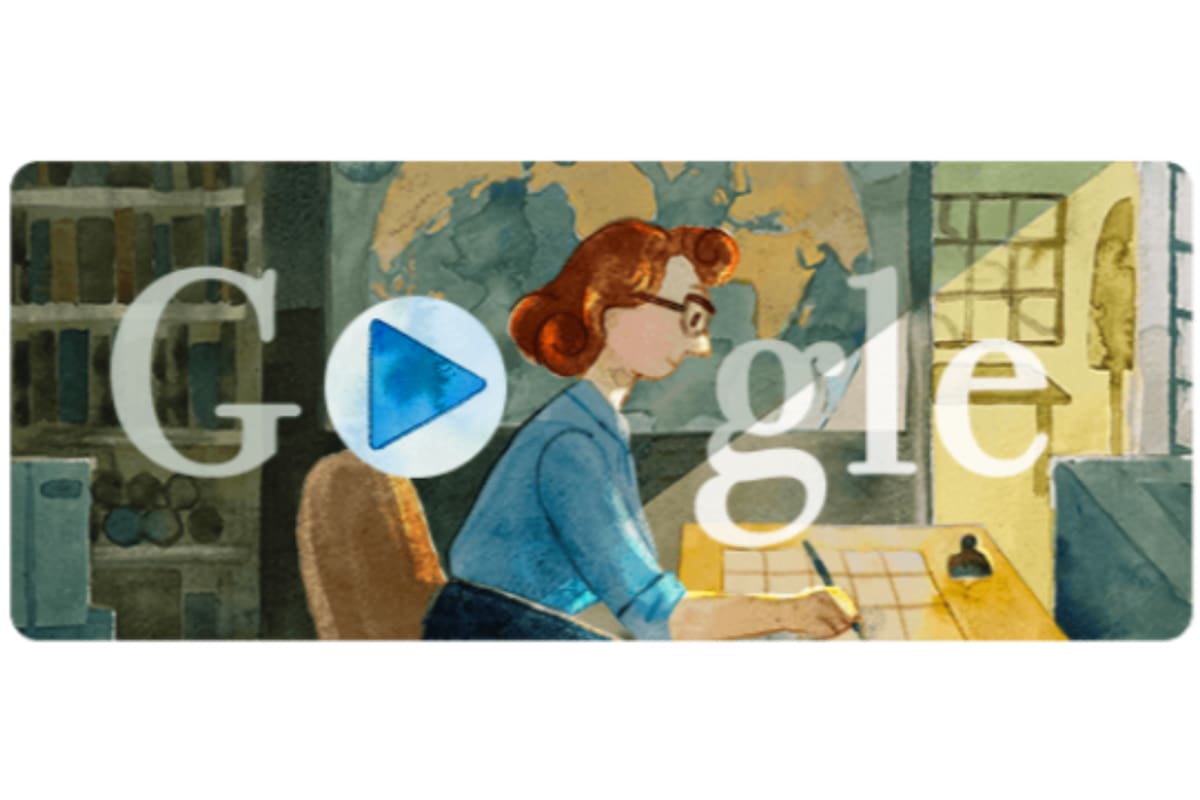 El doodle de hoy homenajea a la geóloga Marie Thrap
