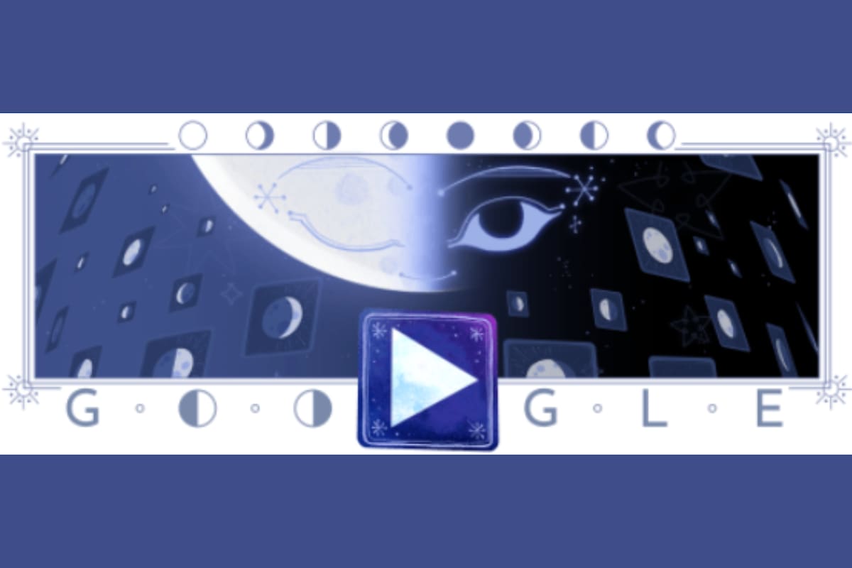 El doodle de hoy que celebra el ascenso de la media luna de octubre