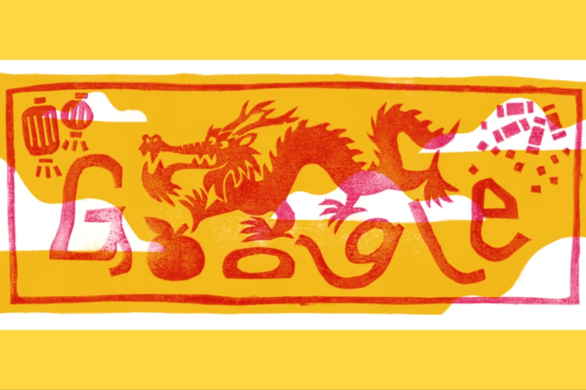 El doodle por el Año Nuevo Chino