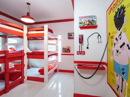El dormitorio del juego Operación