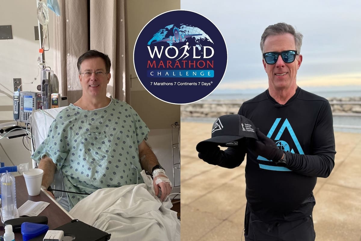 El Dr. T. Clark Gamblin superó un cáncer testicular diagnosticado en 2018 y participará del World Marathon Challenge en 2025 (Jan Gamblin)
