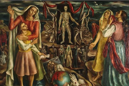 El drama (1942), obra de la colección del MNBA que ganó el Primer Premio de Pintura en el Salón Nacional de Bellas Artes