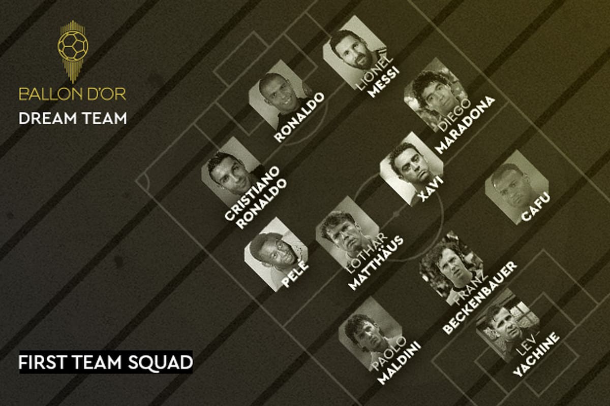 El Dream Team de todos los tiempos, según la votación de 170 especialistas, para France Football