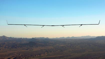 El drone Aquila, alimentado por luz solar