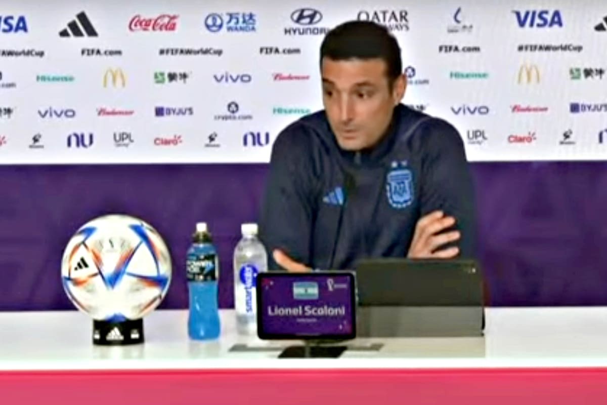 El DT Lionel Scaloni