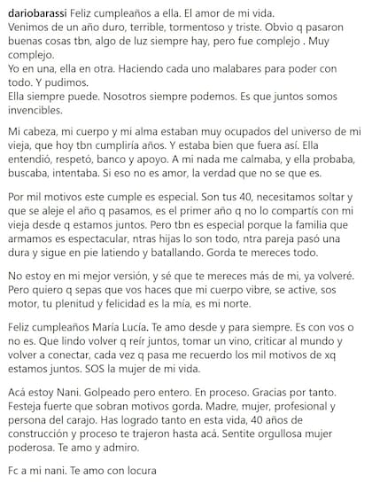 El dulce mensaje de Darío Barassi que conmovió las redes