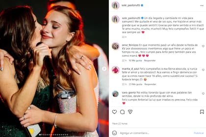 El dulce mensaje de Soledad Pastorutti para su hija Antonia (Foto: Instagram @sole_pastorutti)
