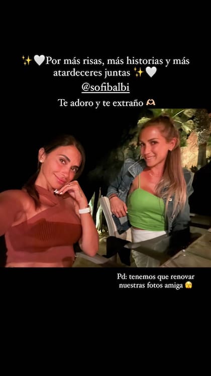 El dulce mensaje que Anto Roccuzzo le dedicó a una de sus mejores amigas por su cumpleaños (Foto: Instagram @antonelaroccuzzo)