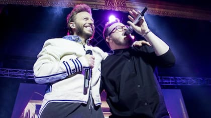 El dúo de Noel Schajris y Leonel Garcia pasó su show para mañana, debido al mal estado del tiempo