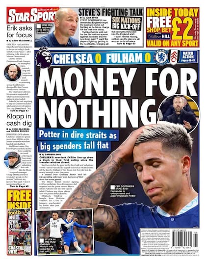 El duro análisis de los diarios ingleses sobre el partido debut de Enzo Fernández en el Chelsea.