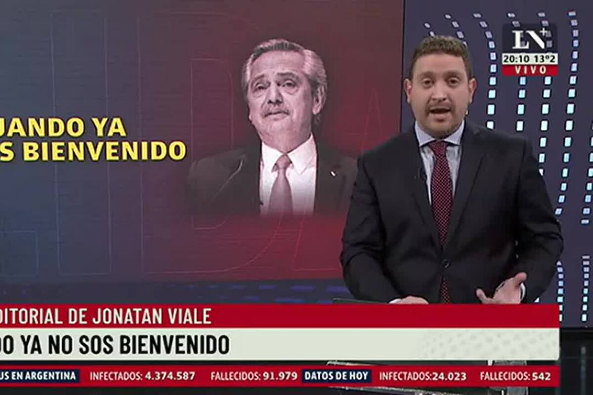 El duro editorial de Jonatan Viale