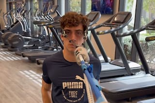 Franco Colapinto mostró cómo ejercita los músculos del cuello y afirmó estar listo