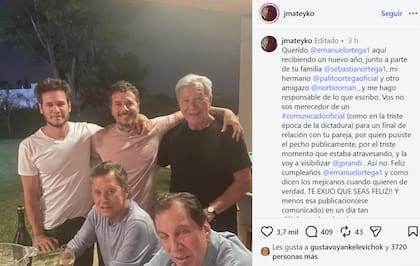 El duro posteo de Mateiko contra Julieta Prandi durante el cumpleaños de Emanuel Ortega