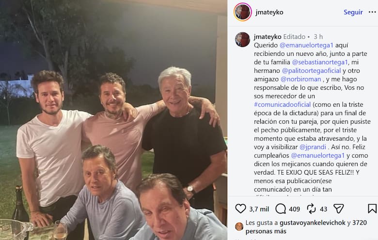 Prandi Rosario Ortega reveló cuál fue la reacción de Palito y Evangelina ...