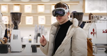 El early adopter probó las gafas en diferentes escenarios