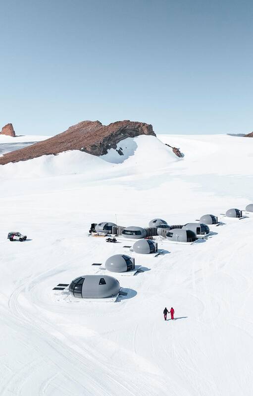 El Echo Camp, de la empresa White Desert, es un campamento de lujo para 12 personas que está diseñado para no dejar rastros humanos