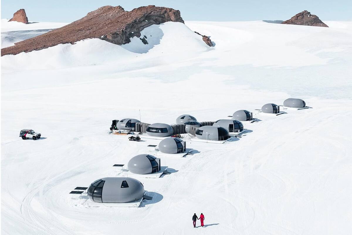 El Echo Camp, de la empresa White Desert, es un campamento de lujo para 12 personas que está diseñado para no dejar rastros humanos
