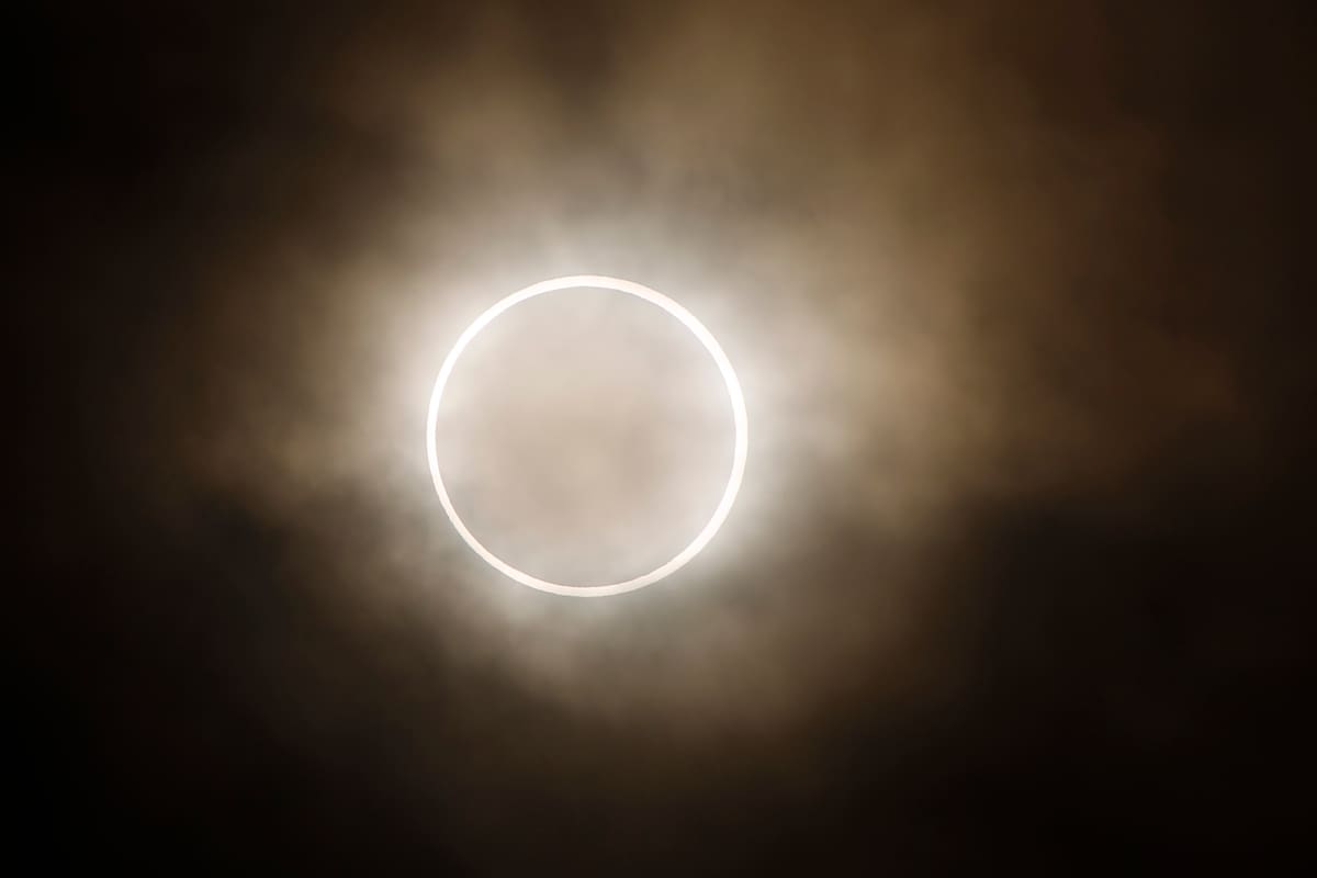 El eclipse anular solar tendrá su momento más esperado con la observación del anillo de fuego