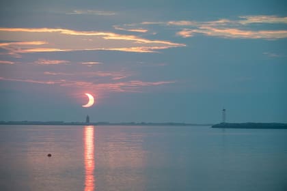 El eclipse del próximo 21 de septiembre se verá en algunas islas del Pacífico y partes de la Antártida (NASA)