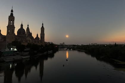 El eclipse llegó a Zaragoza