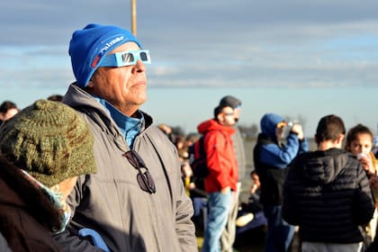 El eclipse movilizó a la localidad de Junín