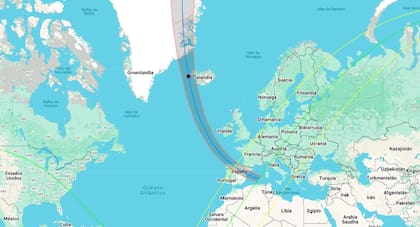 El eclipse solar total podrá verse en una franja central que atraviesa a España y de manera parcial en el resto de Europa, Canadá y los Estados Unidos