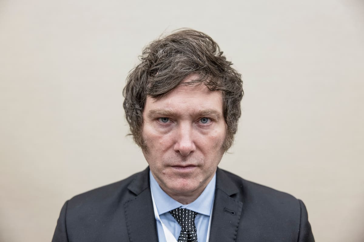 El economista de extrema derecha argentino Javier Milei durante una reunión de CPAC en San Pablo, el 12 de junio de 2022.