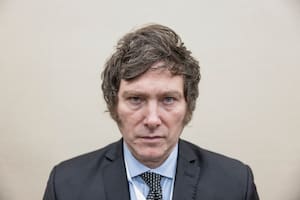El economista de extrema derecha argentino Javier Milei durante una reunión de CPAC en San Pablo, el 12 de junio de 2022.