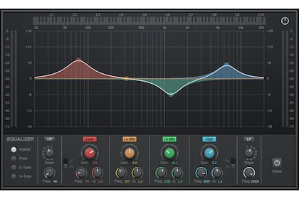 El ecualizador gráfico incorporado a Cakewalk