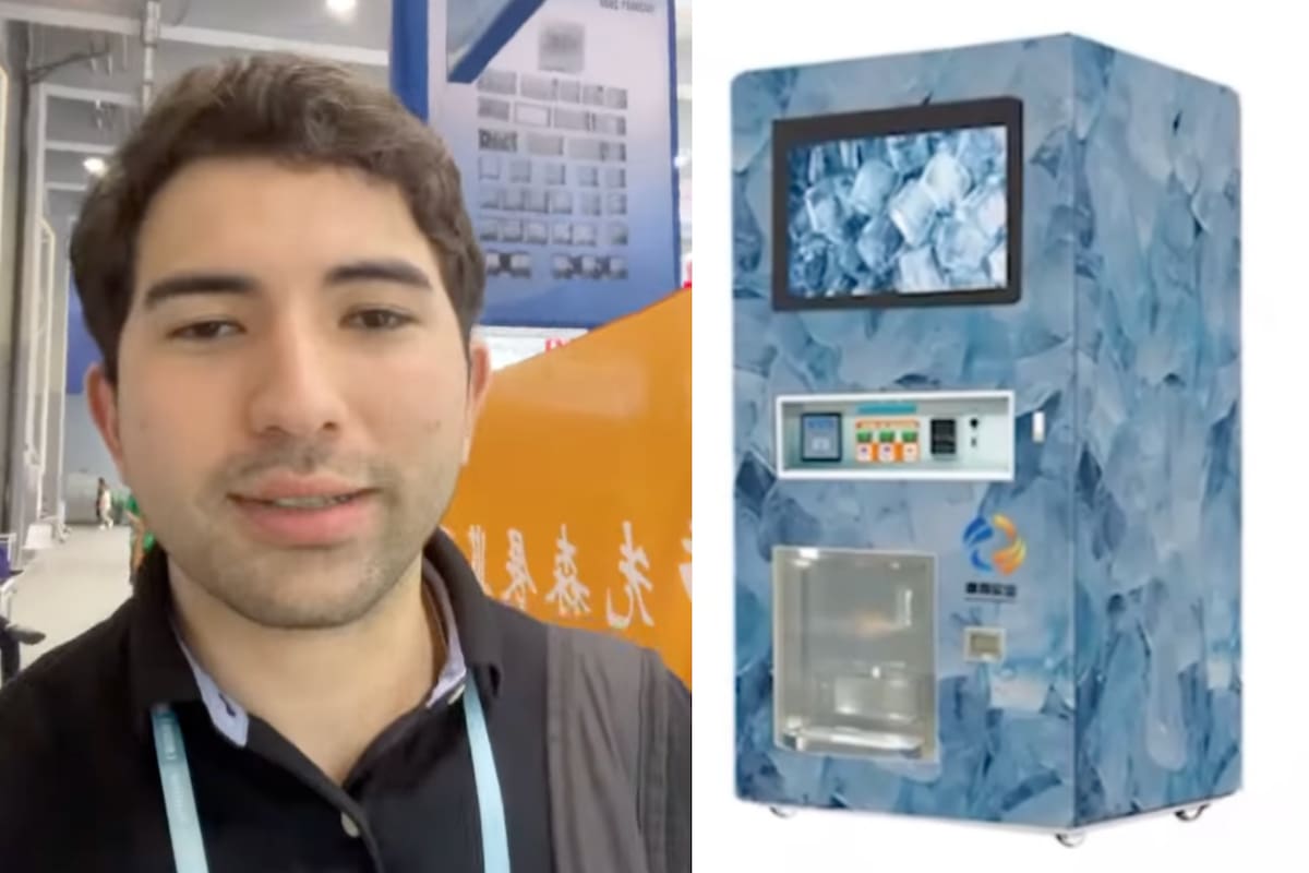 El ecuatoriano presentó tres modelos de máquinas expendedoras como opción para iniciar un emprendimiento