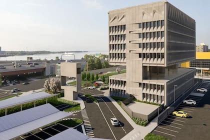 El edificio brutalista por fuera