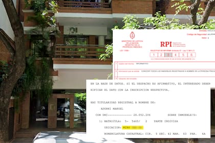 El edificio de la calle Miró donde vive Adorni y los documentos oficiales