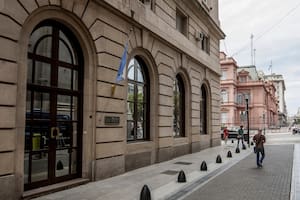 El edificio de la ex SIDE, en la calle 25 de Mayo