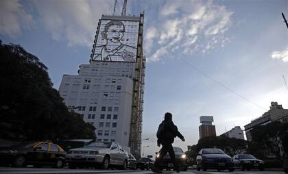 Los murales de Evita en el Ministerio de Desarrollo Social fueron inaugurados por la Presidenta