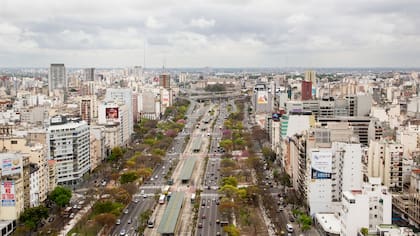 Desde lo alto se ve el Río de la Plata