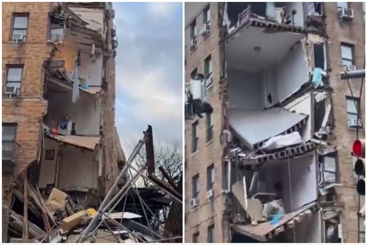 El edificio, de seis pisos, se desplomó parcialmente la tarde del lunes 11 de diciembre de 2023