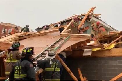 El edificio derrumbado en Washington