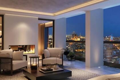 El edifico de lujo cuenta con amenities como gimnasio, centro de wellness y espacio de negocios, así como jardines y una pileta situados en la cubierta del edificio.